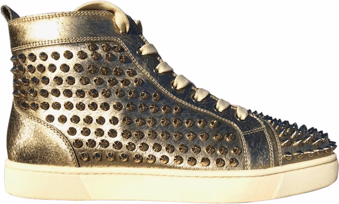 克里斯提·鲁布托路易斯平底牛皮金属钉鞋 '金色金属' 1160153-M376 Buy 克里斯提·鲁布托路易斯平底牛皮金属钉鞋 '金色金属' 1160153-M376