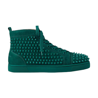 Christian Louboutin Louis Flat Calf Spikes 'Green'