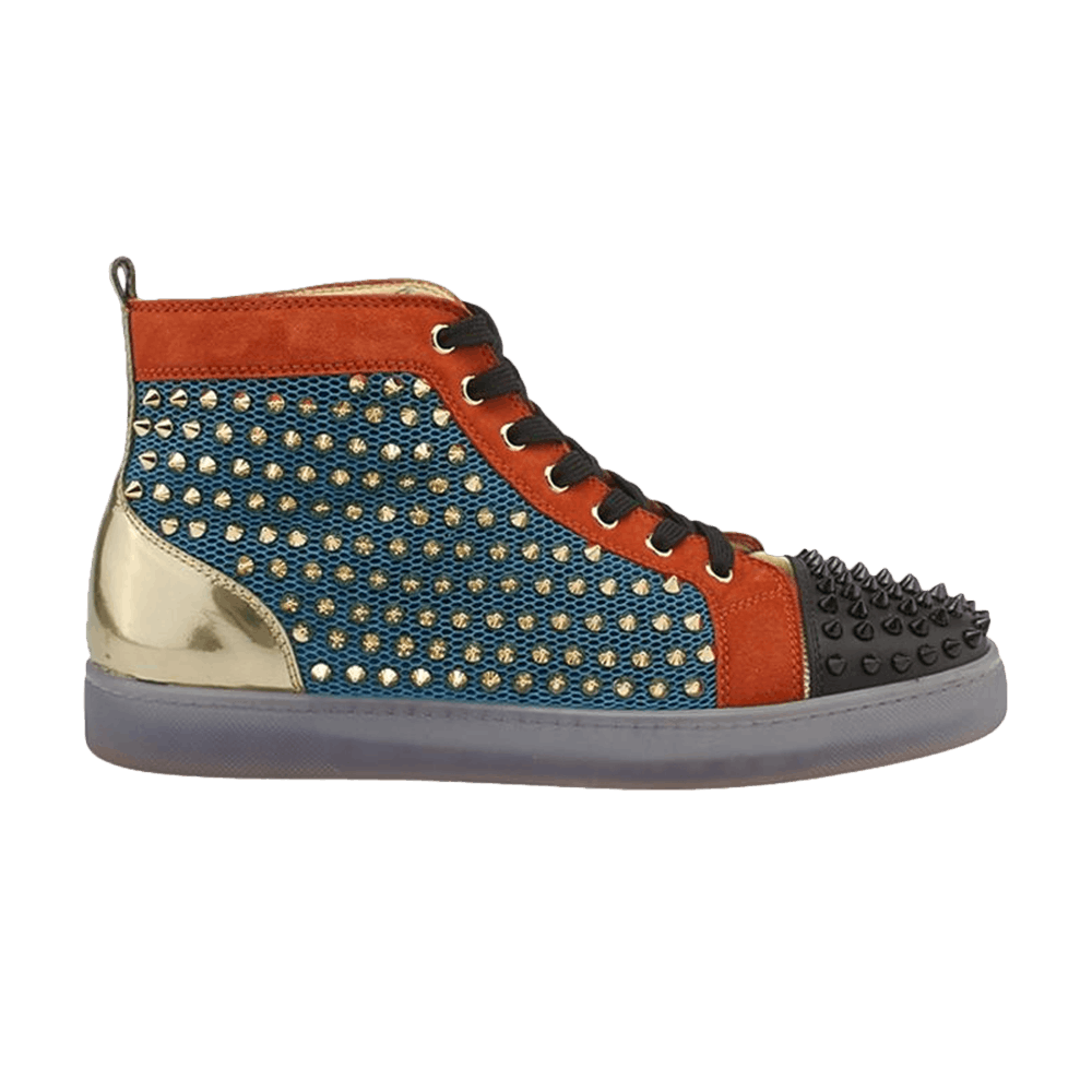 Christian Louboutin Louis Flat Calf Spikes 'Lux Techno'