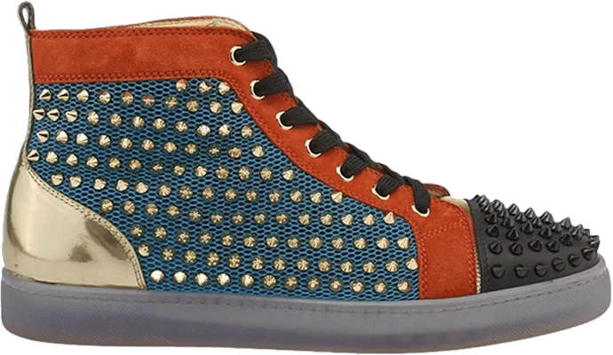 Christian Louboutin Louis Flat Calf Spikes 'Lux Techno' Sepatu Pria 3150568 Buy Christian Louboutin Louis Flat Calf Spikes 'Lux Techno' Sepatu Pria 3150568