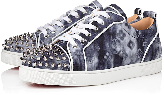 Christian Louboutin Louis Flat Calf Spikes ''Multi Silber'' 1210811-M251 Order Christian Louboutin Louis Flat Calf Spikes ''Multi Silber'' 1210811-M251