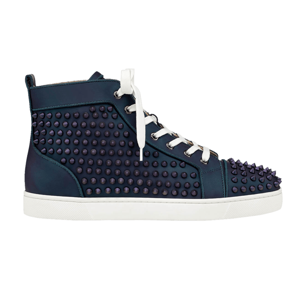 Christian Louboutin Louis Flat Calf Spikes 'Turquoise' 1200275-U586