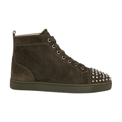 Christian Louboutin Louis Flat Calf Spikes 'Tyrol Gunmetal'