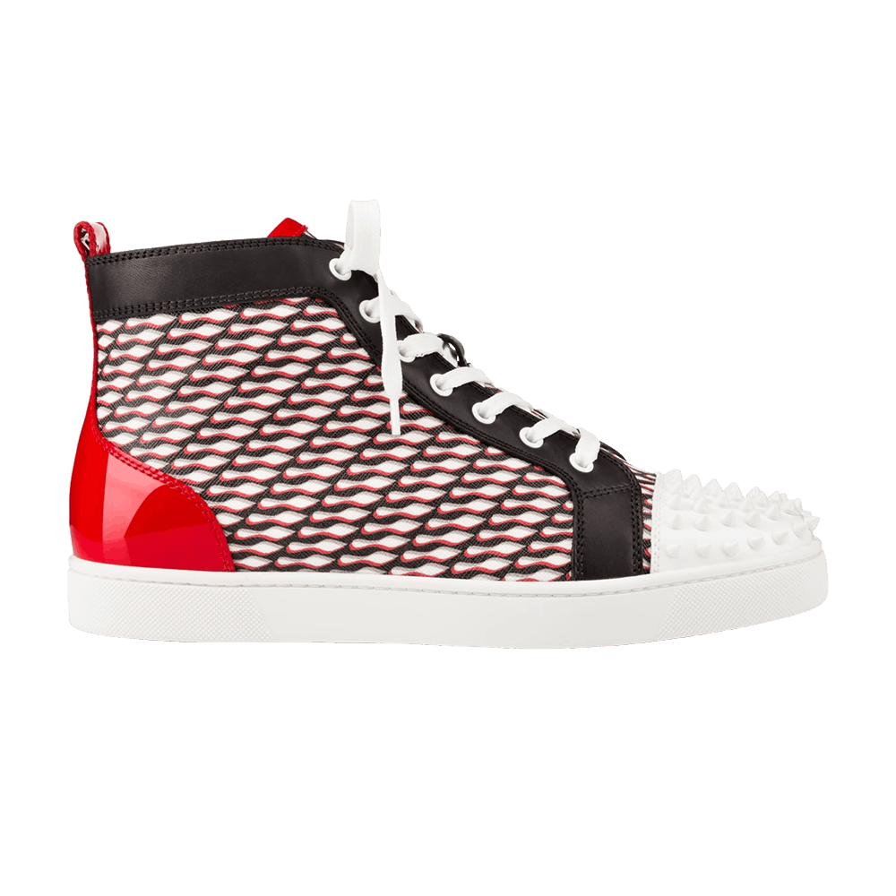 Buy 克里斯提·鲁布托 Louis 平底小牛皮鉚釘鞋『黑色版』1150901