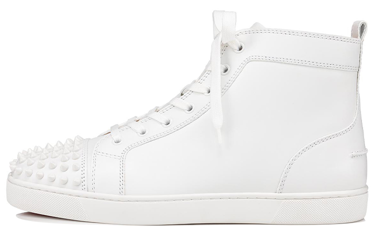 Buy クリスチャンルブタン Louis Flat 白スパイク 11510613047