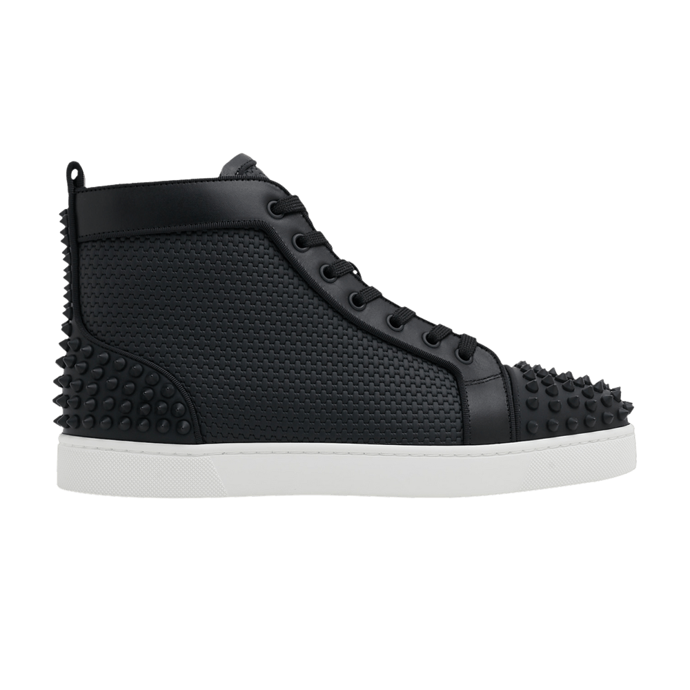 Baskets Christian Louboutin 'Louis Spikes' En Cuir Noir - Pointure 43 - Neuf Avec Boîte