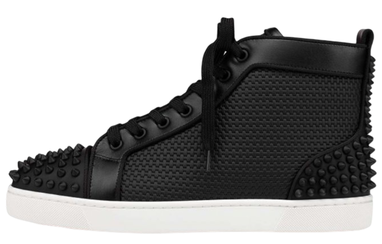 Buy クリスチャンルブタン Louis フラットスパイク ハイ "マットブラック" 1220217-B026