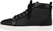 Buy Christian Louboutin Louis Flat Calf Spikes Tinggi 'Hitam Matte' 1220217-B026