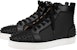 Christian Louboutin Louis Flat Calf Spikes Tinggi 'Hitam Matte' 1220217-B026