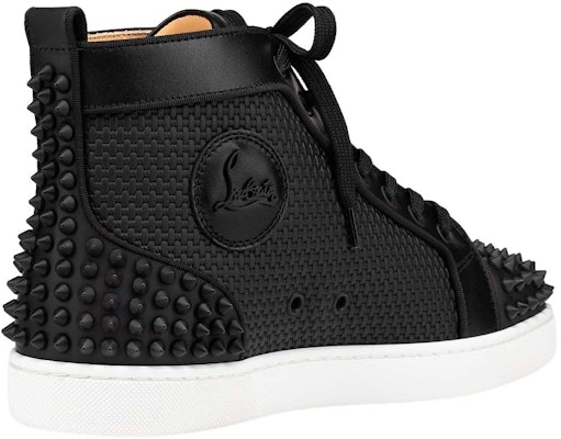 Christian Louboutin Louis Flat Calf Spikes High 'Black Matte' 1220217-B026 Lookbook Christian Louboutin Louis Flat Calf Spikes High 'Black Matte' 1220217-B026
