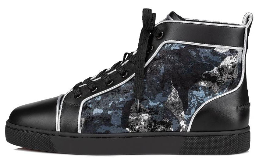 Buy Christian Louboutin Louis Flat High 'Efecto Espacial - Negro' 1240445-H439