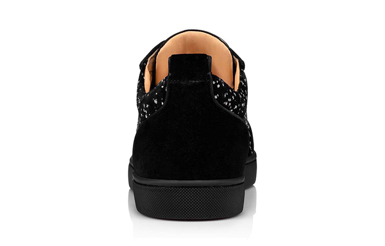 Christian Louboutin Louis Junior Degra Flat Low 'Black Silver Swarovski' 圖 4