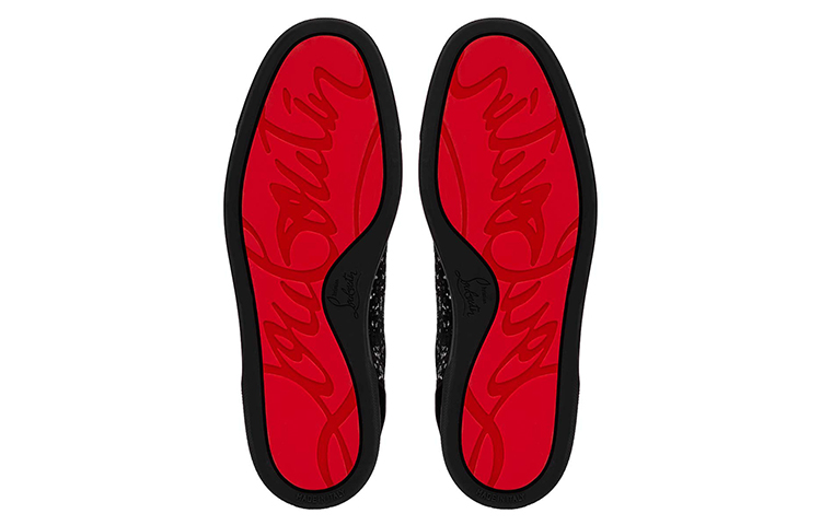 Christian Louboutin Louis Junior Degra Flat Low 'Black Silver Swarovski' 圖 5