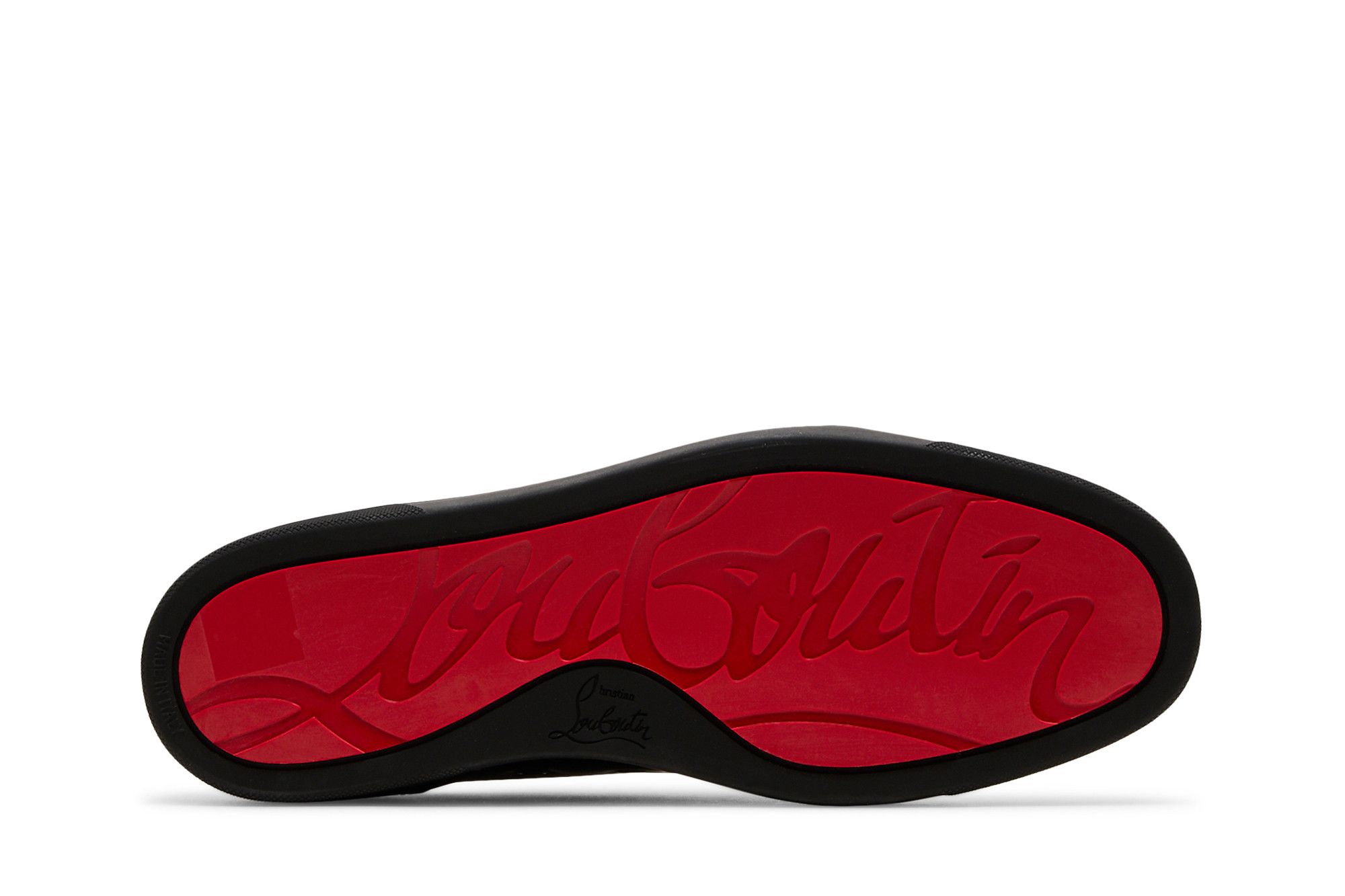 Shop Christian Louboutin Louis Junior Flat Rendah 'Hitam' 1130548-CM53