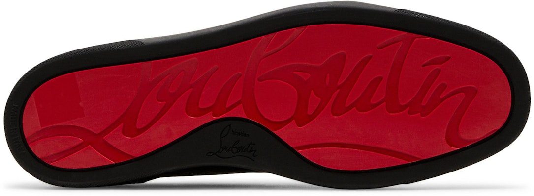 Christian Louboutin Louis Junior Flat Rendah 'Hitam' 1130548-CM53 Shop Christian Louboutin Louis Junior Flat Rendah 'Hitam' 1130548-CM53