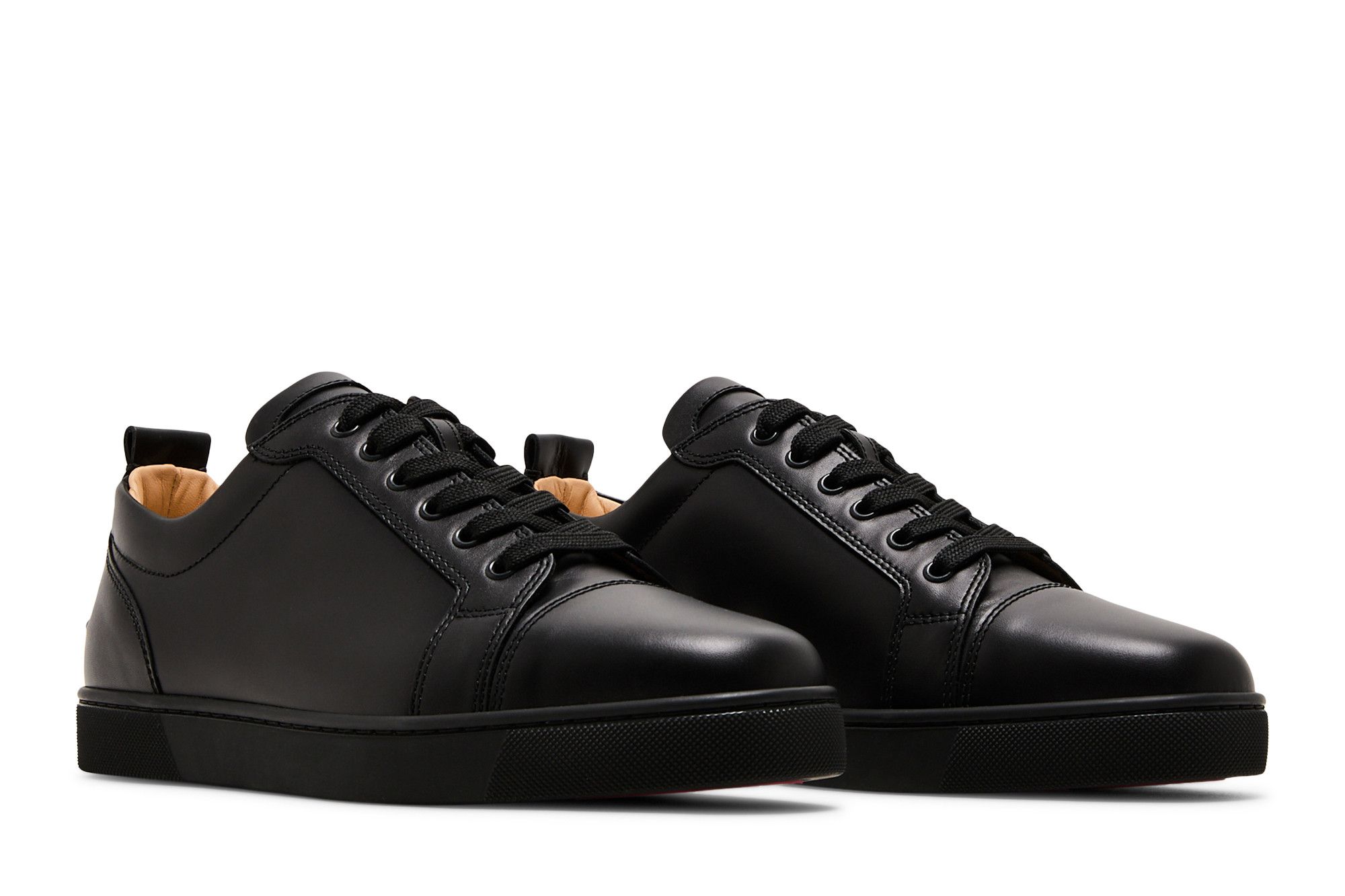Cheap Christian Louboutin Louis Junior Flat Rendah 'Hitam' 1130548-CM53