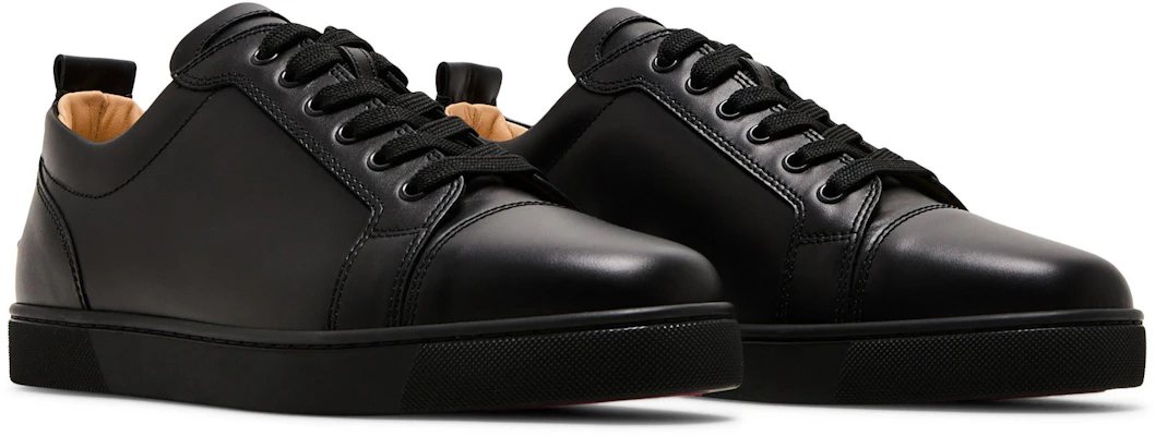 Christian Louboutin Louis Junior Flat Rendah 'Hitam' 1130548-CM53 Cheap Christian Louboutin Louis Junior Flat Rendah 'Hitam' 1130548-CM53