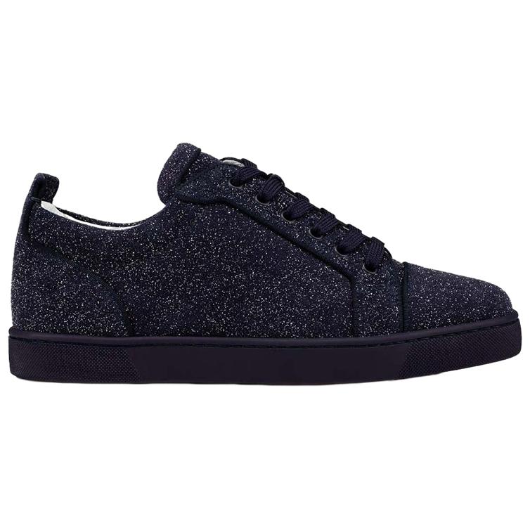 Order Christian Louboutin Louis Junior Orlato Flat 'Ink Glitter' Sepatu Pria 3220769-U008