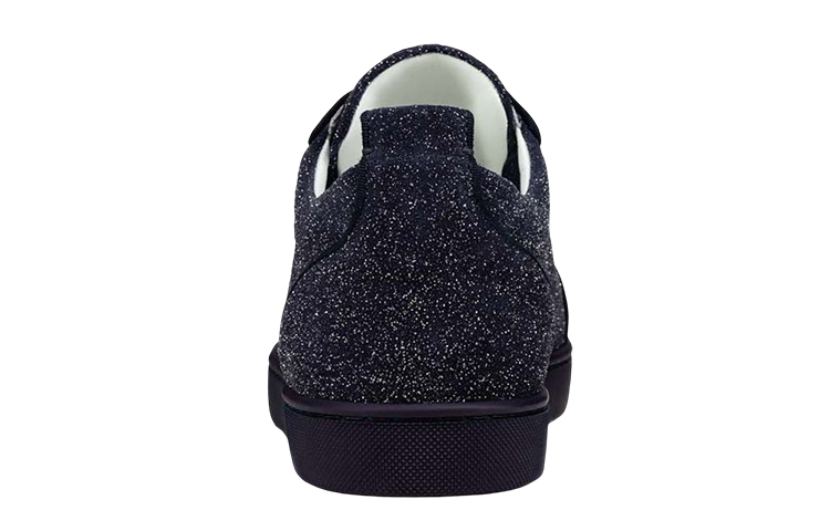Shop Christian Louboutin Louis Junior Orlato Flat 'Ink Glitter' Sepatu Pria 3220769-U008