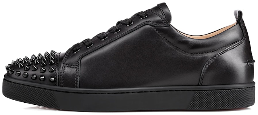 Christian Louboutin Louis Junior Spikes Flat Black 1130573CM53 Buy Christian Louboutin Louis Junior Spikes Flat Black 1130573CM53