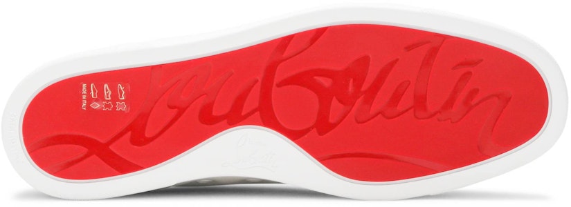 克里斯提安·鲁布托白色小牛皮低帮钉饰运动鞋 1130573 Shop 克里斯提安·鲁布托白色小牛皮低帮钉饰运动鞋 1130573