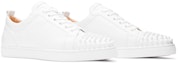 Cheap Christian Louboutin Louis Junior Spikes Flat Calf 'Putih' 1130573