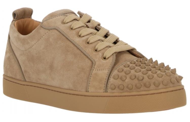 Lookbook 크리스찬 루부탱 클럽 플래티넘 가죽 스니커즈 '브라운' 3220782F584