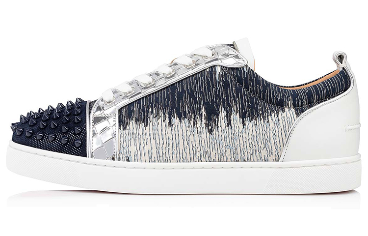 Christian Louboutin Louis Junior Spikes Orlato 'Blue White'