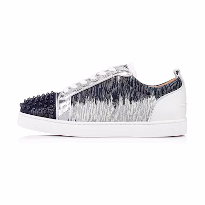 Christian Louboutin Louis Junior Spikes Orlato 'Blue White'