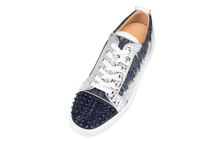 Christian Louboutin Louis Junior Spikes Orlato 'Blue White' 圖 3