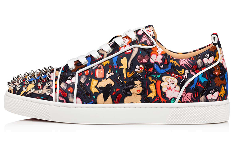 Christian Louboutin Louis Junior Spikes Orlato 'Colorful'