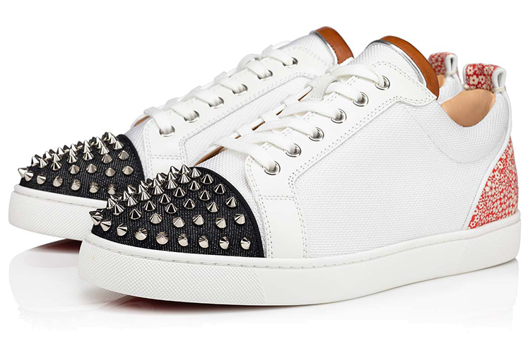 Christian Louboutin Louis Junior Spikes Orlato 'White Fashion Low-Top Sneaker' 圖 2