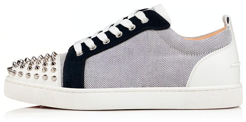 Christian Louboutin Louis Junior Spikes Orlato Flat 'White Navy' 1230925-BL9R Buy Christian Louboutin Louis Junior Spikes Orlato Flat 'White Navy' 1230925-BL9R