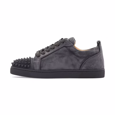Christian Louboutin Louis Junior Spikes Orlato Flat Grey