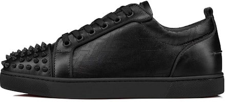 Christian Louboutin Louis Junior Spikes Orlato Flat 'Black CL Pattern' 1230206-B026 Christian Louboutin Louis Junior Spikes Orlato Flat 'Black CL Pattern' 1230206-B026