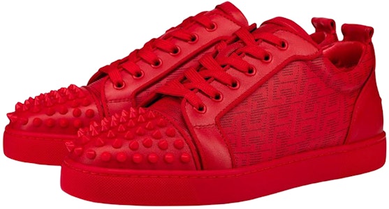 크리스찬 루부탱 루이스 주니어 레드 CL 패턴 플랫 1230206-R264 Order 크리스찬 루부탱 루이스 주니어 레드 CL 패턴 플랫 1230206-R264