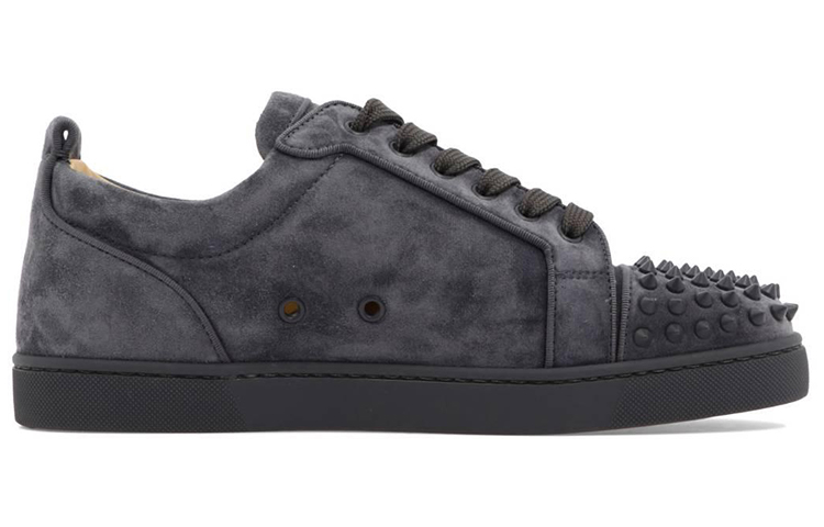 Christian Louboutin Louis Junior Spikes Orlato Flat Grey 圖 2