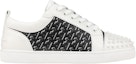 Order Christian Louboutin Louis Junior Spikes Orlato Flat 'CL Monogram - Putih Hitam' 3230015-5193