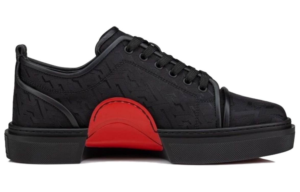 Order 克里斯提安·鲁布托经典黑色钉鞋低帮板鞋 3230803BK01