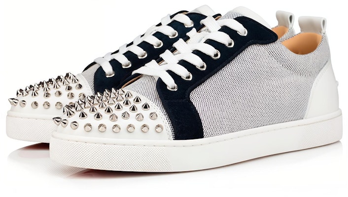 Christian Louboutin Louis Junior Spikes Orlato Flat '白色海軍藍' 1230925-BL9R Lookbook Christian Louboutin Louis Junior Spikes Orlato Flat '白色海軍藍' 1230925-BL9R