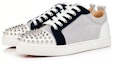 Lookbook Christian Louboutin Louis Junior Spikes Orlato Flat 'Putih Navy' 1230925-BL9R