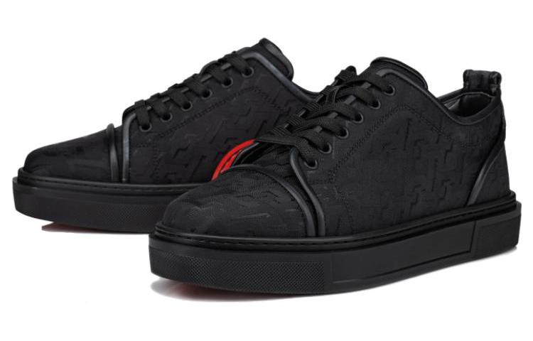 Lookbook 克里斯提安·鲁布托经典黑色钉鞋低帮板鞋 3230803BK01