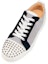 Shop Christian Louboutin Louis Junior Spikes Orlato Flat 'Putih Navy' 1230925-BL9R