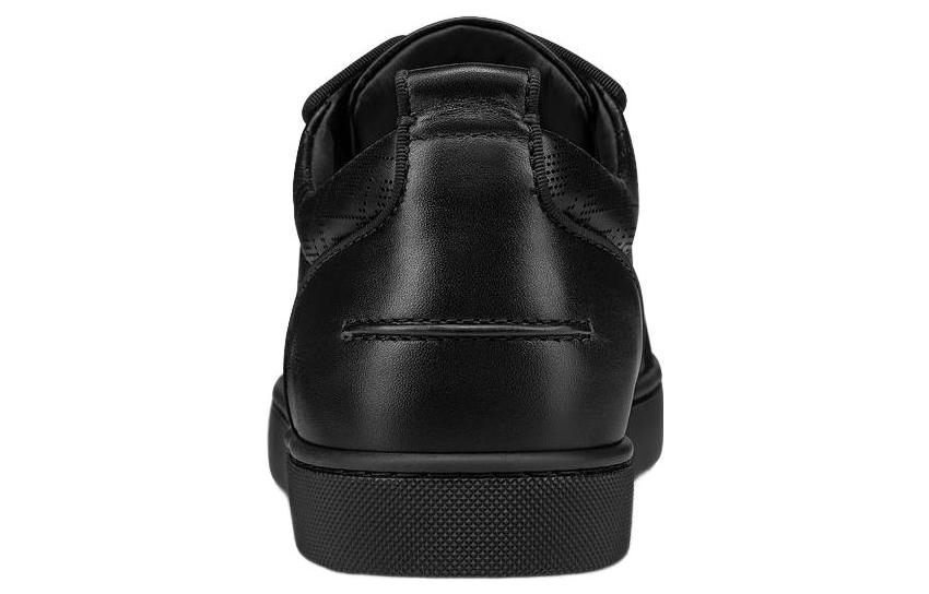 Shop Christian Louboutin Louis Junior Spikes Orlato Flat ''Schwarz CL Muster'' 1230206-B026