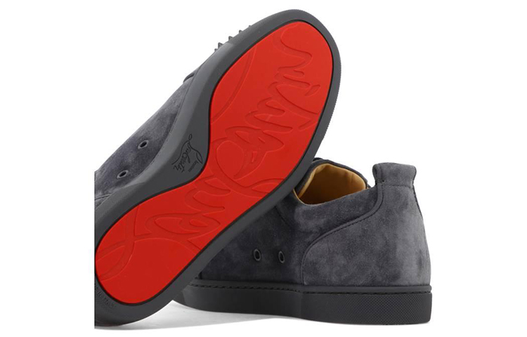 Christian Louboutin Louis Junior Spikes Orlato Flat Grey 圖 5