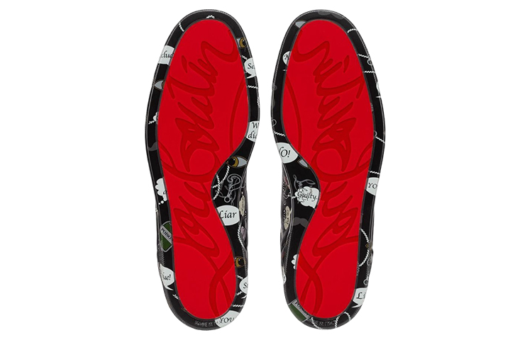 Purchase Christian Louboutin Louis Junior Spikes Orlato Flat ''Game of Clue'' Scarpe 3221019-M039