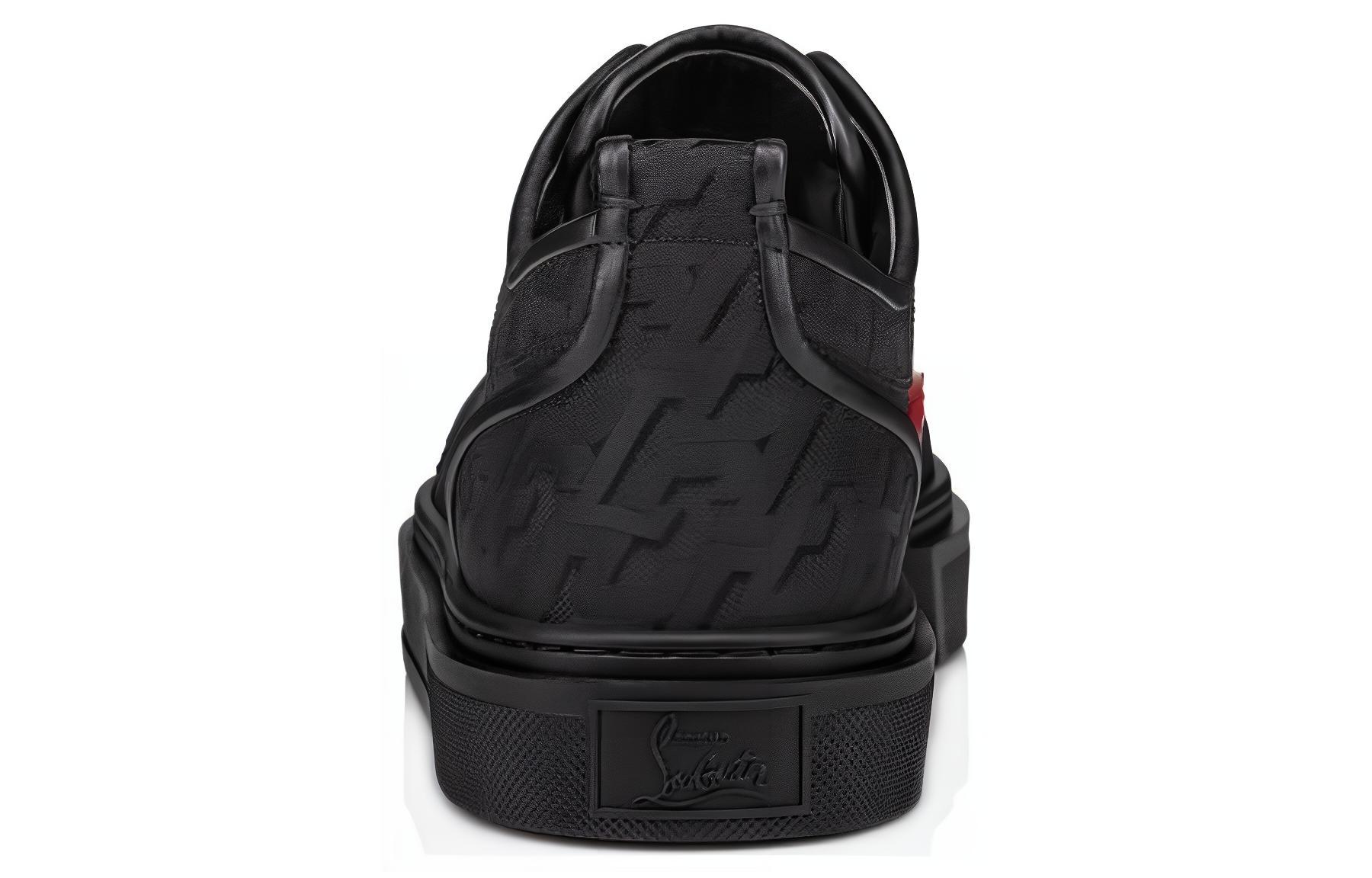 Purchase 克里斯提安·鲁布托经典黑色钉鞋低帮板鞋 3230803BK01