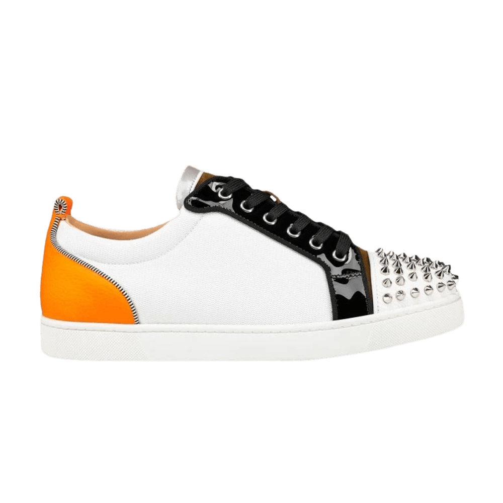 Christian Louboutin Louis Junior Spikes Orlato Low 'White Orange'