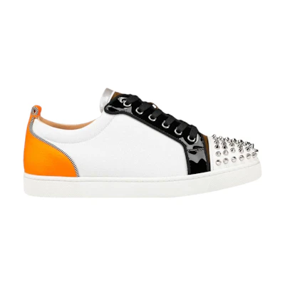 Christian Louboutin Louis Junior Spikes Orlato Low 'White Orange'