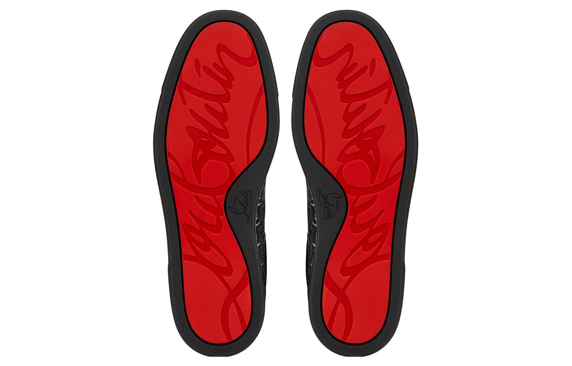 Christian Louboutin Louis Junior Spikes Orlato Low 'Black Suede' 圖 5